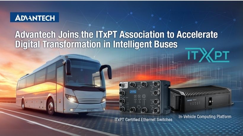 Advantech Joins the ITxPT Association to Accelerate Digital Transformation in Intelligent Buses